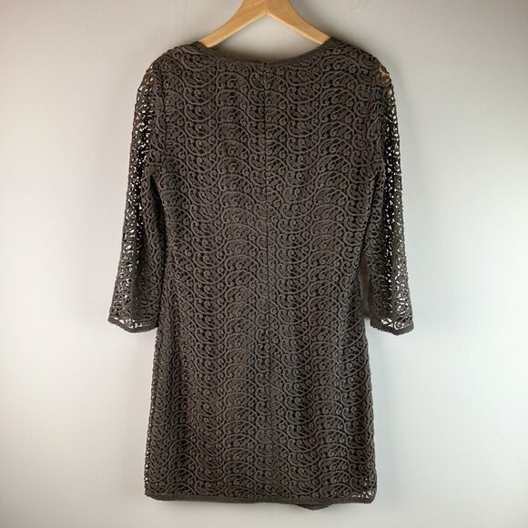 Garnet Hill women’s lace crochet overlay dress size 2 lined - Picture 2 of 7